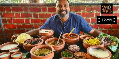 ₹ 30 Kanji + ₹ 50 Pazhankanji + Fish Fry + Beef Curry + Banana juice | Thrissur Meals in Kodungallur