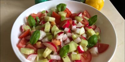 Tomatoes, cucumber and spring onion nutritious diet Salad/ meals and journey weblog