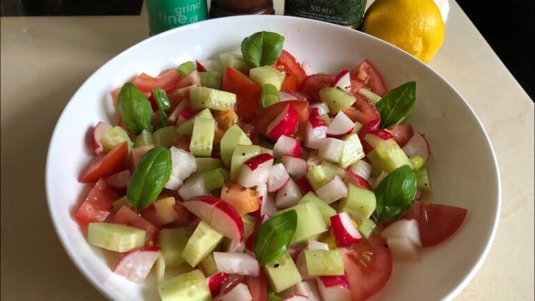 Read more about the article Tomatoes, cucumber and spring onion nutritious diet Salad/ meals and journey weblog