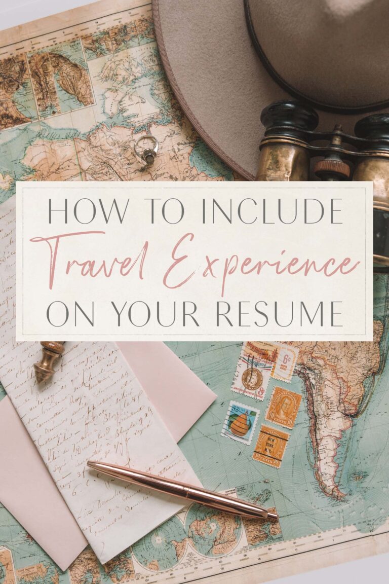 Read more about the article Easy methods to Embrace Journey Expertise on Your Resume